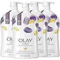 Olay Age Defying Body Wash with Vitamin E for Women, 33 fl oz (Pack of 4)