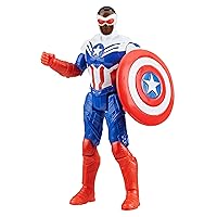 Marvel Epic Hero Series Captain America Action Figure, 4-Inch, Avengers Super Hero Toys for Kids Ages 4 and Up