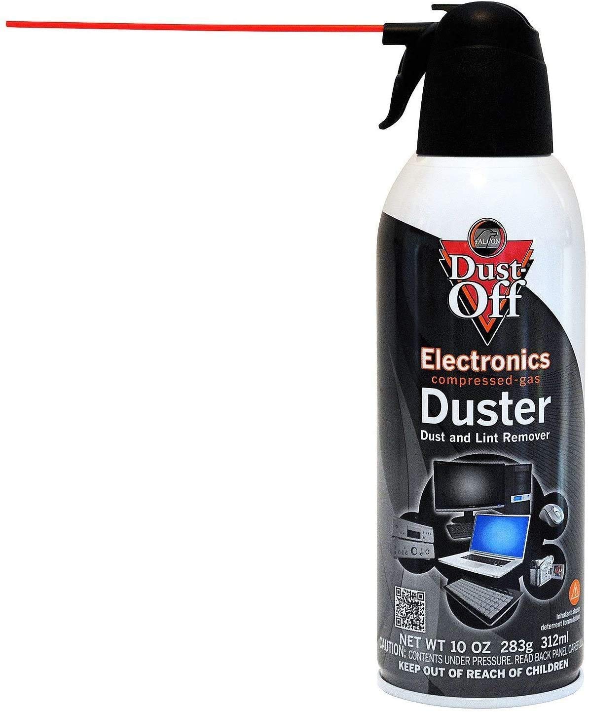 Falcon Dust-Off Electronics Compressed Gas Duster 10 oz (4 Pack) [New Improved Version]