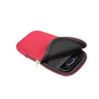 ZORSOME for Samsung Galaxy S21 Ultra 5G,S21+ 5G,S20 FE 5G,Note 20,note20 Ultra,s20 Ultra,s20+,A42 5G,Shockproof Phone Neoprene Sleeve Carry Bag Pouch with Neck Lanyard,6.9 Inch Red