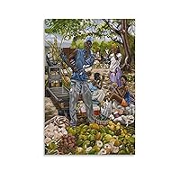 Lennox Coke Art Poster Haitian Art Poster African Haitian Culture Villager Painting Art Poster (2) Canvas Poster Wall Art Decor Print Picture Paintings for Living Room Bedroom Decoration Unframe-style