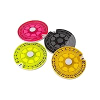 Life Counters Single Dials (4 Pack) | Count Life or Victory Points | Use with Tabletop Games, Collectible Card Games and Living Card Games | Premium Acrylic | Made by Gamegenic