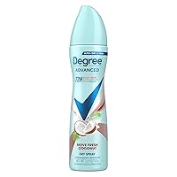 Degree Antiperspirant Deodorant Dry Spray Coconut & Hibiscus 72-Hour Sweat and Odor Protection Deodorant Spray With Body Heat Activated Technology 3.8 oz