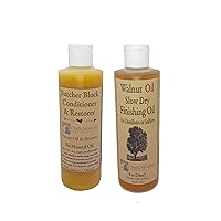 8oz Walnut Oil Finisher and 8oz Butcher Block Oil Conditioner. 2 Pack