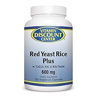 Red Yeast Rice Plus 600 mg, 120 Vegetarian Caps