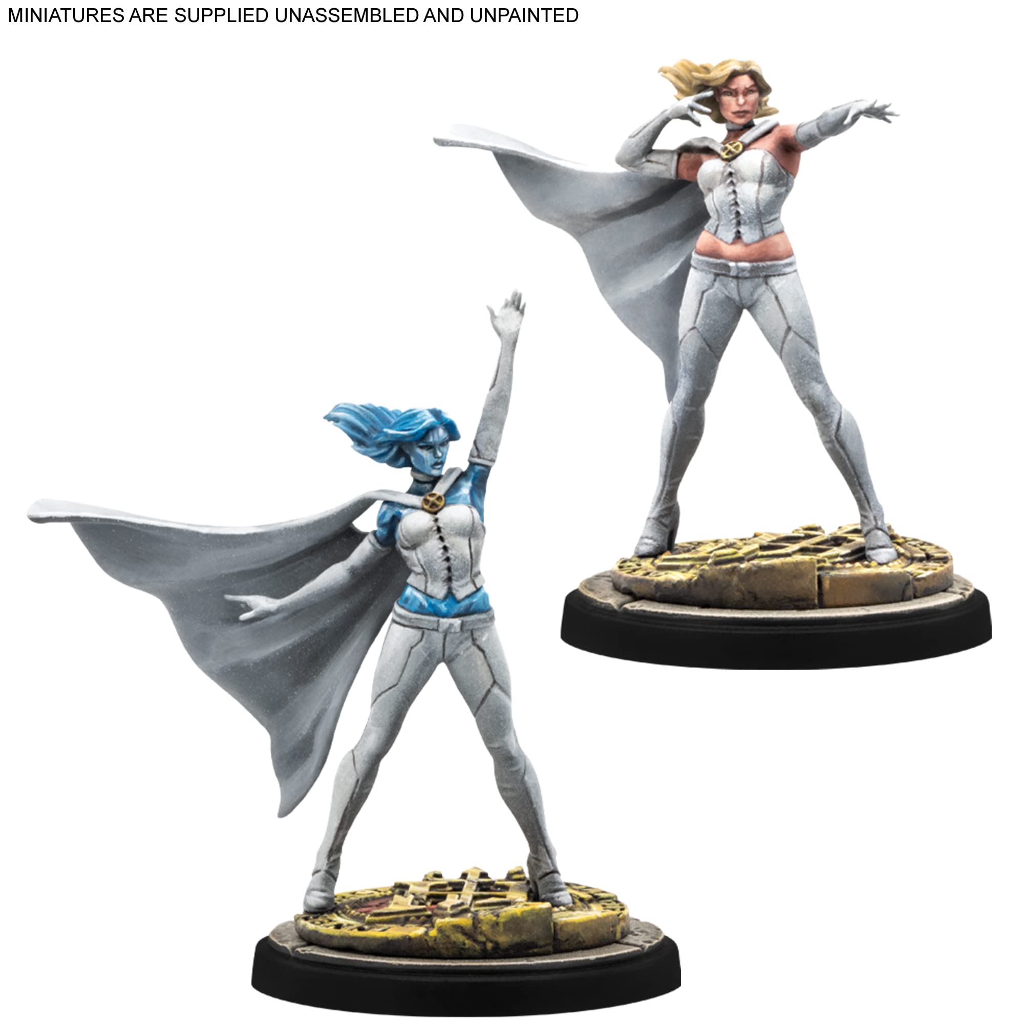 Atomic Mass Games Marvel Crisis Protocol Emma Frost & Psylocke Character Pack | Miniatures Battle Game | Strategy Game for Adults | Ages 14+ | 2 Players | Average Playtime 90 Minutes | Made