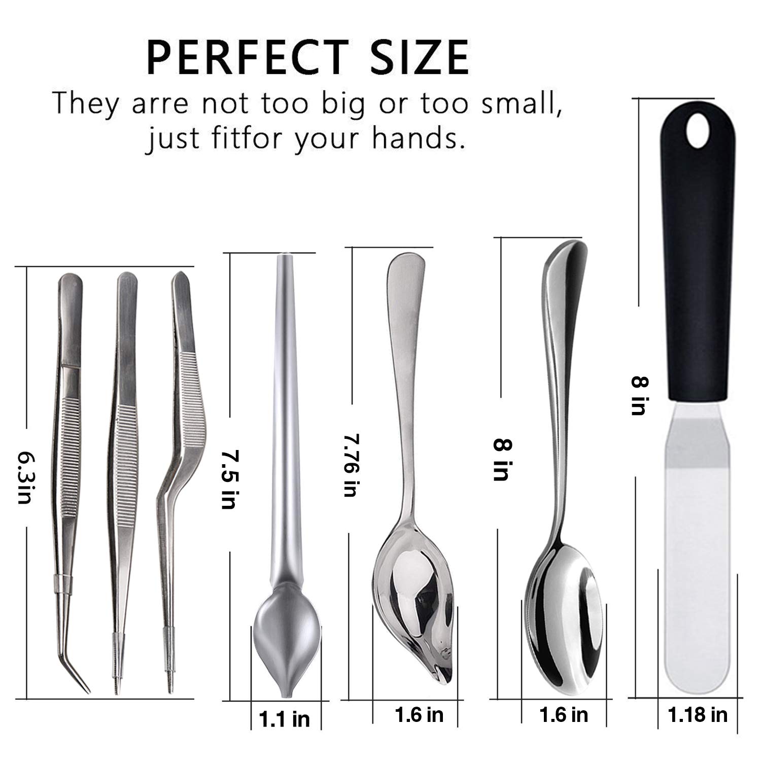7 Piece Stainless Steel Culinary Specialty Tools Set for Professional Chefs and Home Cooks
