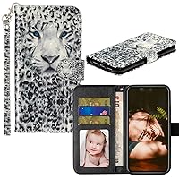 IVY 3D Wallet Case Flip Cover for iPhone 5S / 5 / SE Case - Leopard