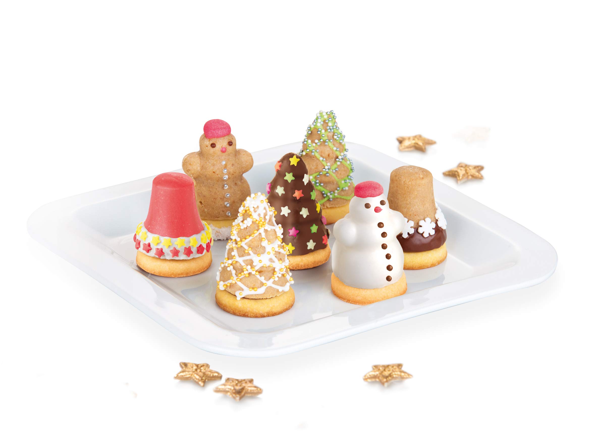 Tescoma Moulds for Filled Cookies, 3 Christmas Shapes Delícia, Assorted, 21 x 17 x 4 cm