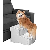 Pet Gear Easy Step II Pet Stairs, 2 Step for Cats/Dogs up to 150 Pounds, Portable, Removable Washable Carpet Tread, No Tools Required, Available in 5 Colors