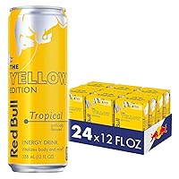 Red Bull Energy Drink, The Yellow Edition,12 Fl Oz (Pack of 24)