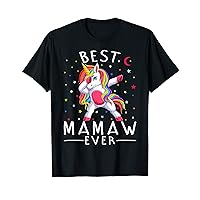 Best Mamaw Ever Dabbing Unicorn T-Shirt