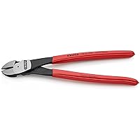 KNIPEX High Leverage 12 Angled Diagonal Cut, Red