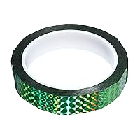 YOKIVE Prism Tape, Self Adhesive Holographic Reflective Decorative Tapes, Great for Craft Projects, DIY Art, Home, Daily Use (Green, 0.8 Inch x 55 Yard)