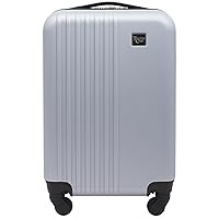 Travelers Club Cosmo Hardside Spinner Luggage, Silver, Carry-On 20-Inch