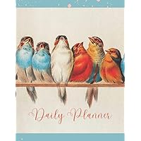 Vintage Daily Planner: 8.5 x 11 inches, 120 cream pages (Vintage Lithograph Planners)