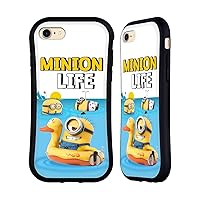 Head Case Designs Officially Licensed Despicable Me Beach Life Funny Minions Hybrid Case Compatible with Apple iPhone 7/8 / SE 2020 & 2022