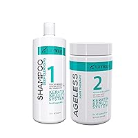 UNNIQUE Ageless Hair Therapy Kit 32oz - Avocado & Shea Butter Enriched, Formaldehyde-Free Treatment for All Hair Types - Repair, Nourish & Shine