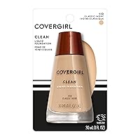 Covergirl Clean Liquid Foundation - 110 By for Women - Foundation, Classic Ivory, 0.25 Ounce