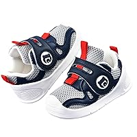 Toddler Baby Sandals for Boys Girls Mesh Breathable V𝐞lcro Sports Shoes Non Slip Soft Soled Shoes Wal𝐤er Shoes