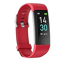 NC Smart Bracelets, Waterproof Sports Bracelets, Smart Watches for Boys and Girls Red