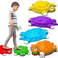 Stepping Stones for Kids 3 4 5 6 7 Year Old, Toddlers Turtle Balance Climbing Toys, Outdoor Indoor Sensory Play, Obstacle Course Coordination Game