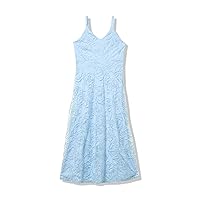 Speechless Girls' Sleeveless Embroidered Tulle Maxi Dress