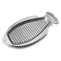 Wilton Armetale Gourmet Grillware Grilling Pan, Fish, 18.5-Inch by 8-1/2-Inch -