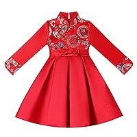 Girl Casual Tang Girls Warm Chinese Princess Toddler Kids Year Clothes Dresses 5 Month Old Baby Girl Dress