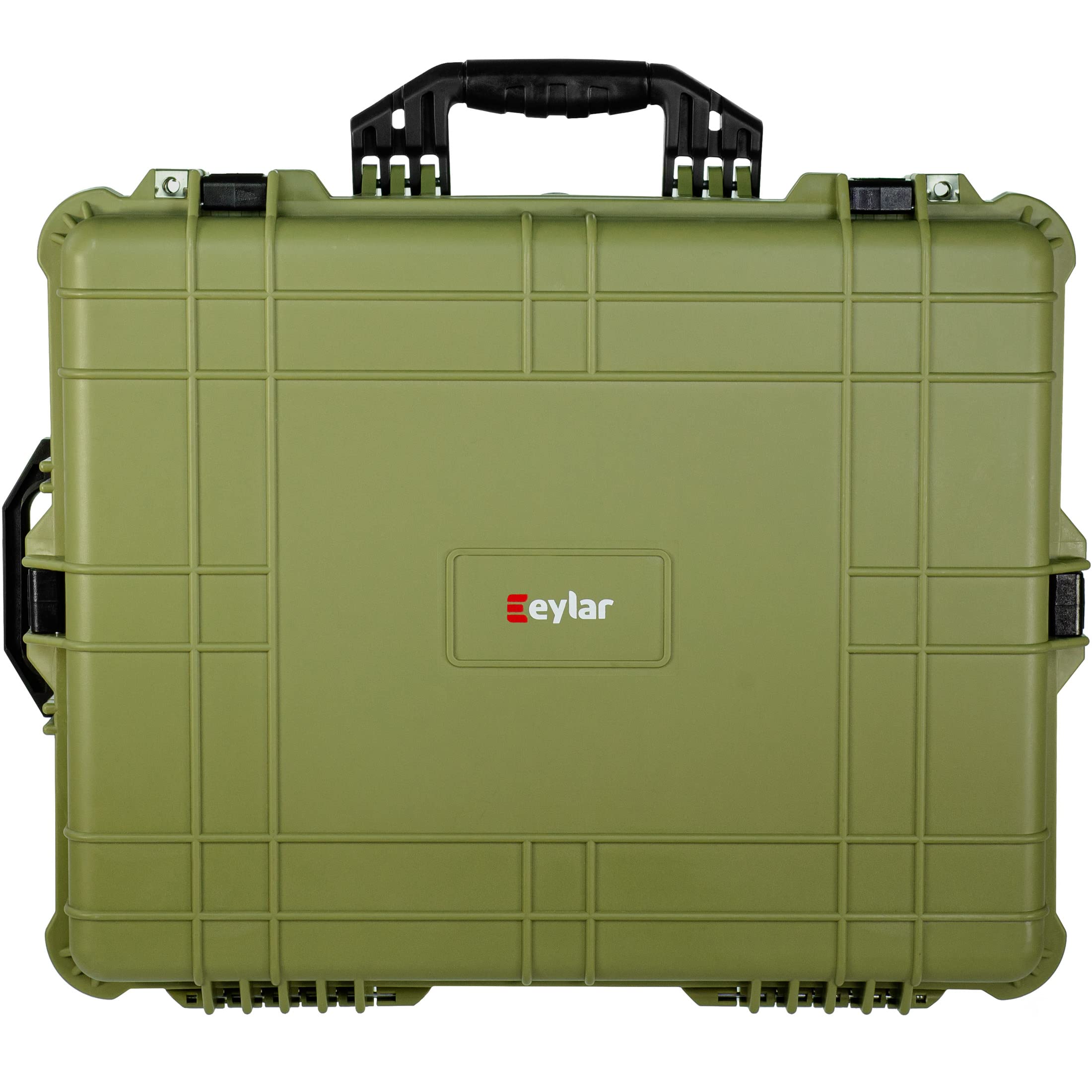 Eylar Extra Large 24 Inch Protective Hard Camera Case, Gear, Equipment, Devices, Monitor Case Waterproof with Foam TSA Standards OD Green