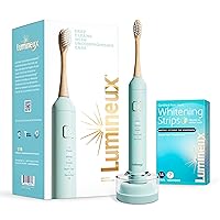 Lumineux Teeth Whitening Strips (7 Pack) & Electric Bamboo Toothbrush