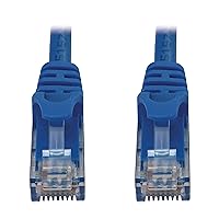 Tripp Lite Cat6a 10G Ethernet Cable, Snagless Molded UTP Network Patch Cable (RJ45 M/M), Blue, 7 Feet / 2.1 Meters, Manufacturer's Warranty (N261-007-BL)