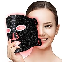 LIARTY Cordless Face Mask Beauty Skin Device 7 Colors for Fine Lines Skin Rejuvenation Wrinkles Shrink Pores Skin, Black