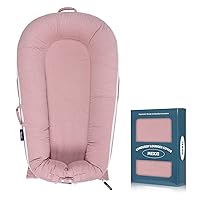 Corduroy Lounger Cover for Dockatot Deluxe+ Docks | MEXXI Breathable Cotton Baby Lounger Extra Cover | Hypoallergenic Baby Nest Replacement Cover (Cover Only) (Corduroy, Flamingo)