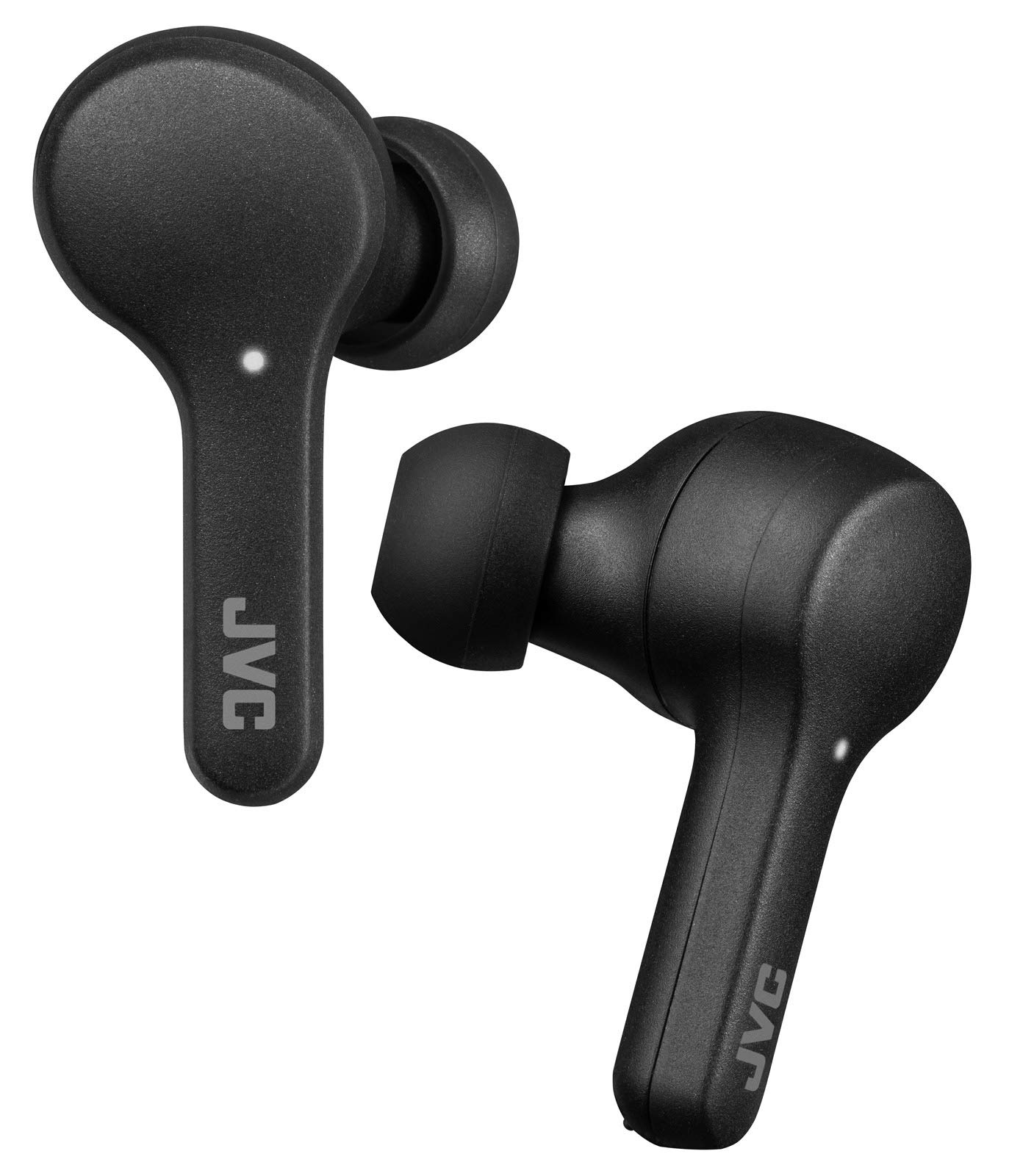 JVC Gumy Truly Wireless Earbuds Headphones, Bluetooth 5.0, Water Resistance(IPX4), Long Battery Life (up to 15 Hours) - HAA7TB (Black), Small
