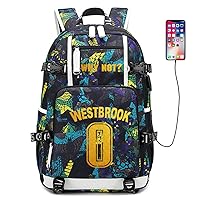 FANwenfeng Basketball Player W-estbrook Multifunction Backpack Travel Daypacks Fans Bag for Men Women (Style 3)