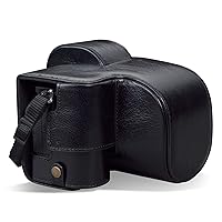 MegaGear MG1942 Ever Ready Genuine Leather Camera Case Compatible with Nikon Z5 - Black