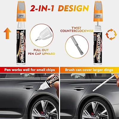 Touch Up Paint for Cars (White), Quick And Easy Car Scratch Remover for  Deep Scratches, Two-In-One Automotive Car Paint Scratch Repair for  Vehicles, Touch Up Auto Paint for Erase Car Scratches (1