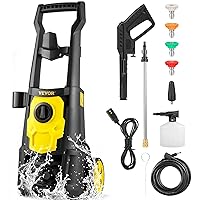 Rock&Rocker Electric Pressure Washer, Power Washer 2150 PSI 1.6 GPM Portable Car Washer Machine with Adjustable Spray Nozzle, Foam Cannon, Ideal for
