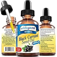 BLACK CURRANT SEED OIL Pure Natural Undiluted Refined Cold Pressed Carrier oil. 1 Fl.oz. - 30 ml. for Skin, Face, Hair, Lip and Nail Care Anti-Aging