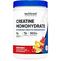 Creatine Monohydrate Powder (Fruit Punch, 500 Gram)