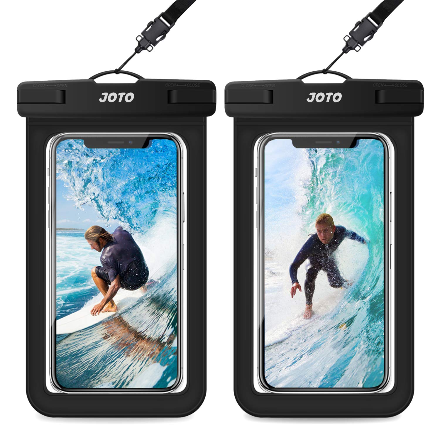 JOTO Waterproof Phone Pouch IPX8 Universal Waterproof Case Dry Bag Phone Protector for iPhone 14 13 12 11 Pro Max Plus XS XR X 8 Galaxy S23 S22 S21 S20 Pixel Up to 7