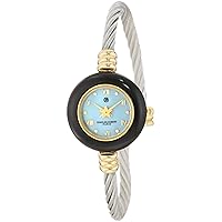 Charles-Hubert, Paris Women's 6778 Premium Collection Gold-Plated Brass Case with 7 Interchangeable Bezels Watch