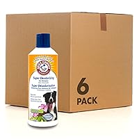 Arm & Hammer for Pets Super Deodorizing Shampoo for Dogs | Best Odor Eliminating Dog Shampoo | Great for All Dogs & Puppies, Fresh Kiwi Blossom Scent, 16 oz - 6 Pack