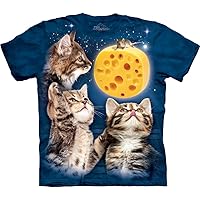 The Mountain Three Kitten Cheese Moon T-Shirt
