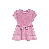 Splendid girls Zurie Pink Burnout Thermal Short Sleeve Playwear Dress, Pink Burnout, 5T US