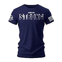Stay Strong Gym Shirt Men, American Flag Shirt to Show Your Patriotism