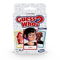 Hasbro Gaming Guess Who? Card Game for Kids Ages 5 and Up, 2 Player Guessing Game, Brown/a