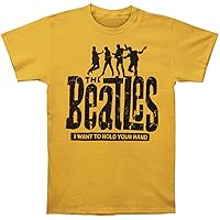 Beatles Men's Hold Your Hand Slim Fit T-Shirt XX-Large Yellow