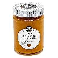 San Cassiano Sicily Clementine Marmalade, 77% Fruit, 11.9 oz Jar, Made in Italy